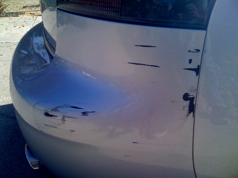 Ouch!!! Scraped paint off bumper (only) Ideas for fixing in East Bay w