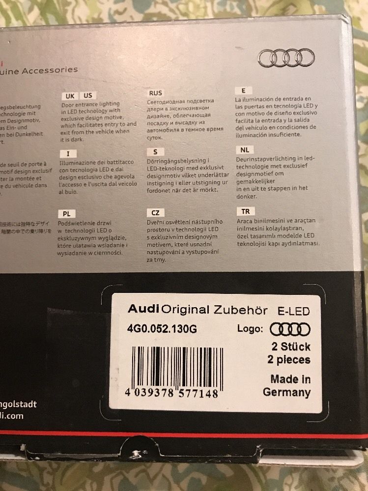 Audi Other OEM Audi Ring Puddle Lights - AudiWorld Forums