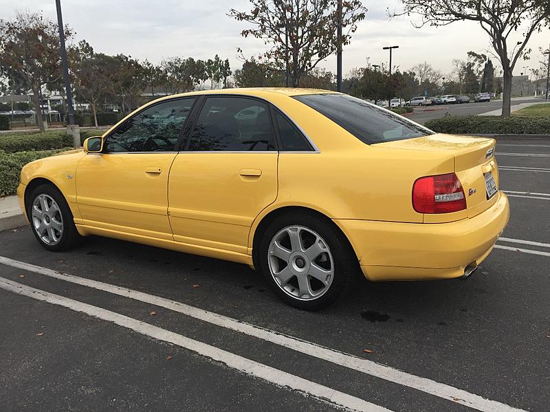 FS: 2002 Audi B5 S4 - Sedan - Automatic - Imola Yellow - 103k miles - Irvine, CA-p2driverside2.jpg