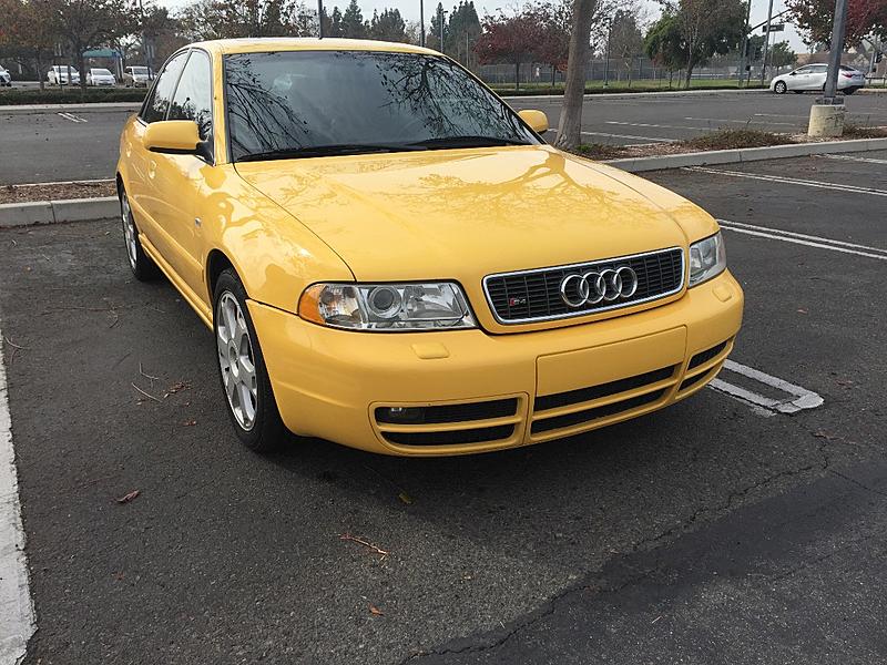 FS: 2002 Audi B5 S4 - Sedan - Automatic - Imola Yellow - 103k miles - Irvine, CA-p4front.jpg