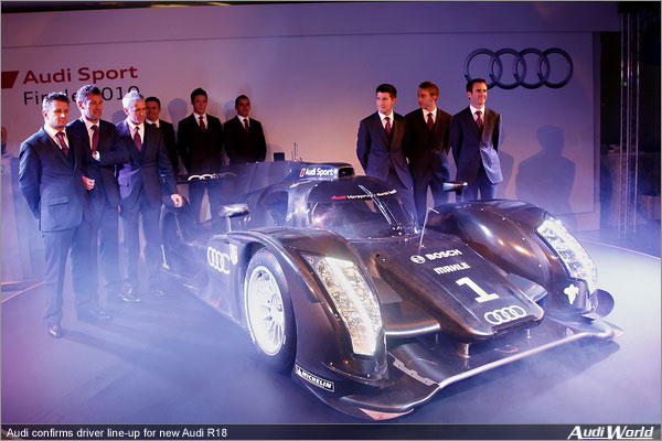 Audi confirms driver line-up for new Audi R18