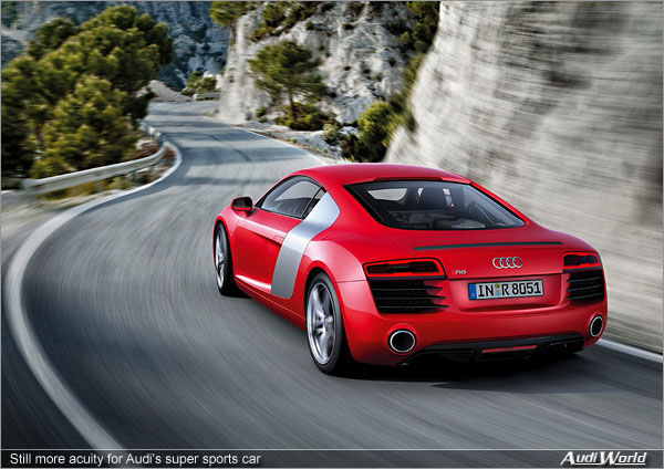 Still more acuity for Audi's super sports car