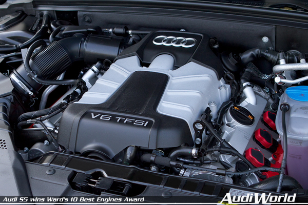 Audi S5 wins Ward's 10 Best Engines Award