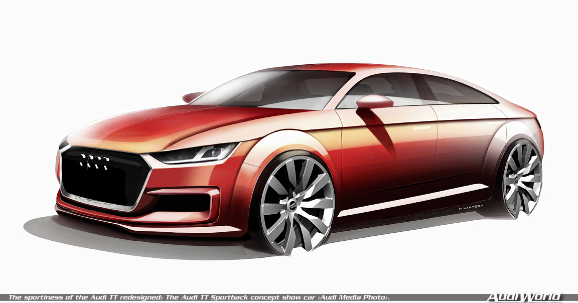 The sportiness of the Audi TT redesigned: The Audi TT Sportback concept ...