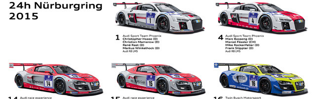 24-hour race at the Nürburgring: Audi R8 LMS in endurance run