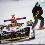 Audi race drivers thrill crowd on snow and ice