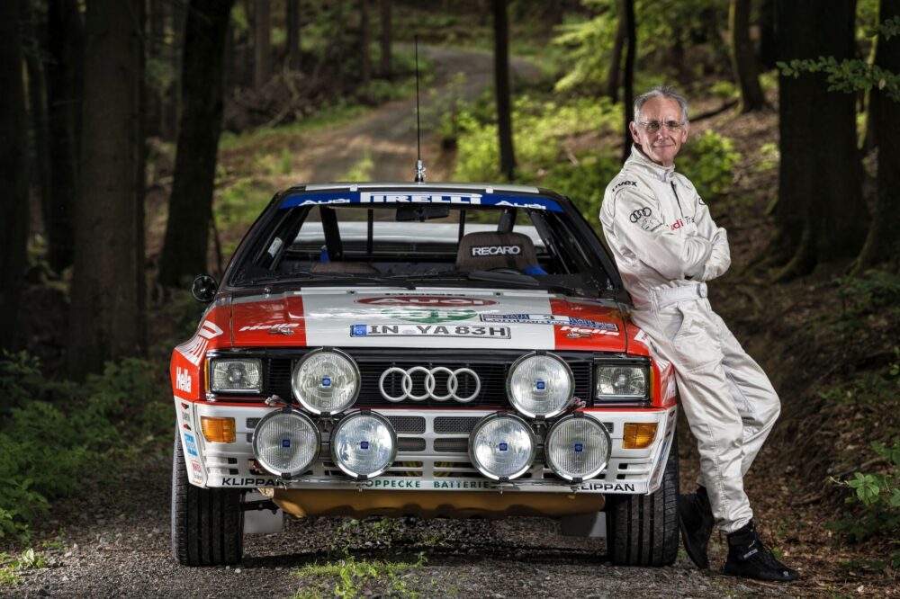 Audi Rallye quattro A2 mit Harald Demuth am Steuer