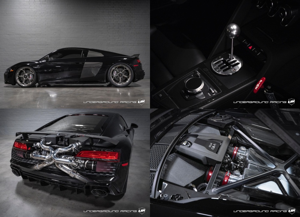 This 1500 HP Audi R8 Gets a Gated Manual & All-Wheel-Drive