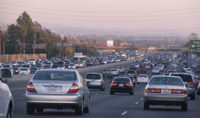 Traffic in Southern California (Public Domain)
