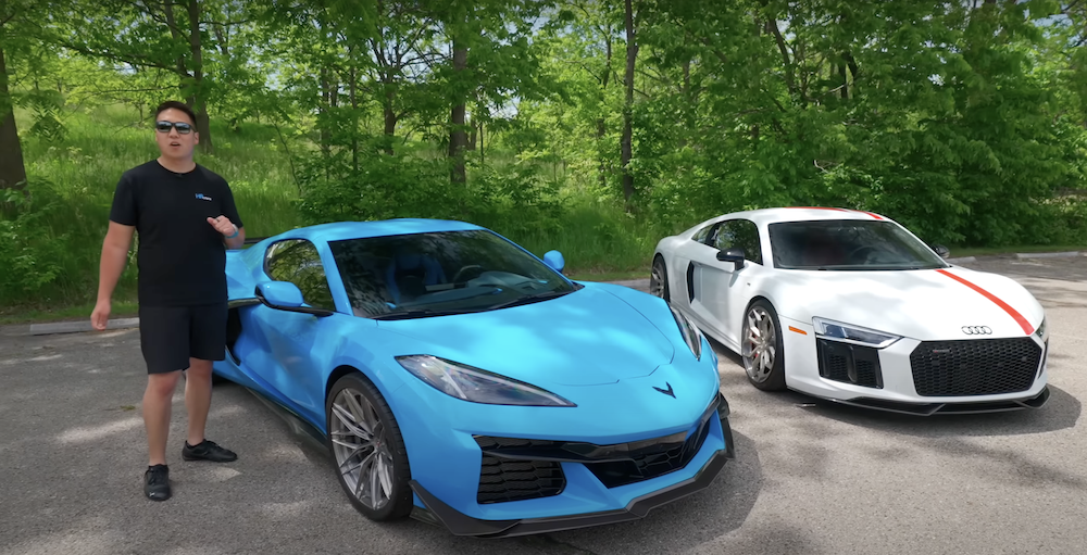 2018 Audi R8 RWS vs 2023 Corvette Z06