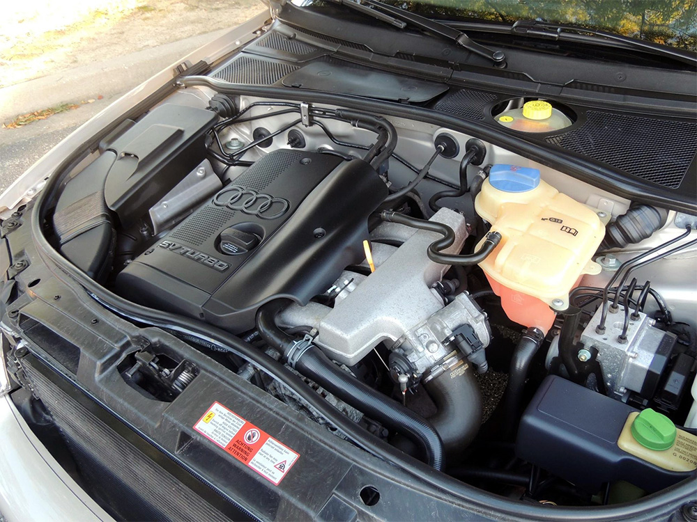 AEB 1.8T turbo four cylinder engine in B5 Audi A4 Quattro with manual transmission