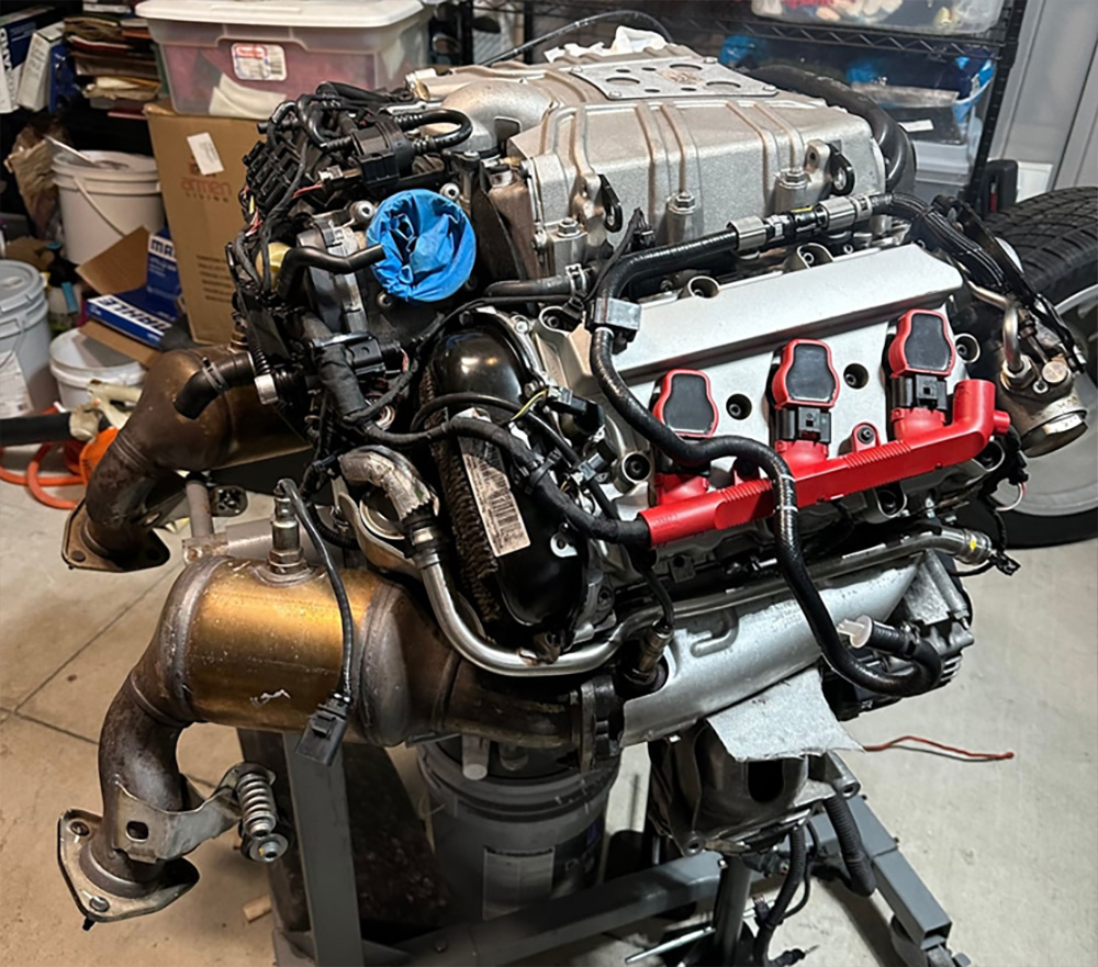 supercharged 3.0L V6 Audi engine