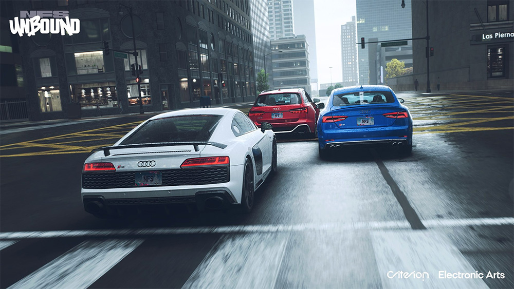 Audi S5 Sportback, R8, and RS6 iin Need for Speed Unbound